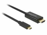 Delock Kabel USB Type-C auf HDMI, 4K 60 Hz 1 m, schwarz