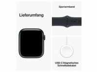 AppleWatch S9 Aluminium Cellular 45mm Mitternacht MRMD3QF/A Sportarmband mitternacht