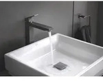 Grohe Eurocube Waschtischarmatur 23406AL0 hard graphite geb&uuml;rstet, XL-Size,...