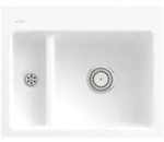 Villeroy und Boch Subway Fl&auml;chenb&uuml;ndige Sp&uuml;le 67801FRW mit Ablaufgarnitur und