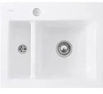 Villeroy und Boch Subway Fl&auml;chenb&uuml;ndige Sp&uuml;le 67802FRW mit Ablaufgarnitur und