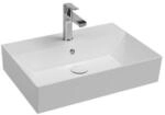 Isvea SistemaZ Waschtisch 10SF50060 &Uuml;berlauf, Hahnloch, 60cm, wei&szlig;