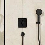 hansgrohe DuoTurn Q Mischer 75414670 Unterputz, für 2 Verbraucher, mattschwarz