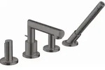 hansgrohe Axor Uno Fertigmontageset 45444340 4-Loch-Wannenrandarmatur, mit...