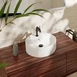 hansgrohe Xuniva Aufsatzwaschtisch 61076450 450x450mm, mit Hahnloch/&Uuml;berlauf,