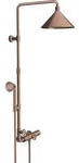 hansgrohe Axor Showerpipe 26020310 mit Thermostat, Kopfbrause 240 2jet, brushed...