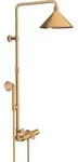 hansgrohe Axor Showerpipe 26020250 mit Thermostat, Kopfbrause 240 2jet, brushed...