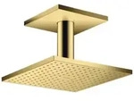 hansgrohe Axor Kopfbrause 35308990 mit Deckenanschluss, polished gold optic