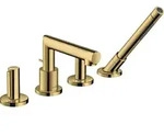 hansgrohe Axor Uno Fertigmontageset 45444990 4-Loch-Wannenrandarmatur, mit...