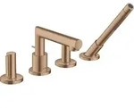hansgrohe Axor Uno Fertigmontageset 45444310 4-Loch-Wannenrandarmatur, mit...