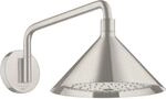 hansgrohe Axor Kopfbrause 26021800 mit Brausearm, Wandmontage, stainless steel...
