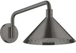 hansgrohe Axor Kopfbrause 26021340 mit Brausearm, Wandmontage, brushed black...