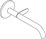 hansgrohe Axor One Fertigmontageset 48112820 Unterputz-Waschtischarmatur, mit Auslauf
