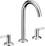 hansgrohe Axor One 3-Loch-Waschtischarmatur 48050000 Ausladung 140mm, mit Push-Open