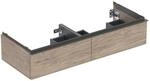 Geberit iCon Doppelwaschtisch-Unterschrank 502314JR1 118,4x24,7x47,6cm, 2 Schubladen,