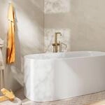hansgrohe Tecturis S Wannenarmatur 73440140 bodenstehend, brushed bronze