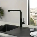 Villeroy und Boch Subway Style Shower K&uuml;chenarmatur 92850006 ausziehbar, matt Black