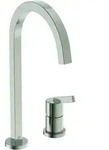 Ideal Standard Gusto K&uuml;chen-2-Loch-Armatur BD423GN silver storm, mit hohem eckigen