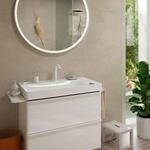 hansgrohe Tecturis S 2-Loch Waschtischarmatur 73353700 mit Ablaufgarnitur, CoolStart,