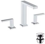 hansgrohe Tecturis E 3-Loch-Waschtischarmatur 73030000 mit Push-Open-Ablaufgarnitur,