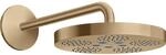 hansgrohe Axor One Kopfbrause 48491140 mit Brausearm, 1jet, brushed bronze