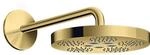 hansgrohe Axor One Kopfbrause 48491990 mit Brausearm, 1jet, polished gold optic