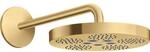 hansgrohe Axor One Kopfbrause 48491250 mit Brausearm, 1jet, brushed gold optic