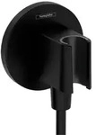 hansgrohe FixFit Porter S Schlauchanschlu&szlig; 26888670 f&uuml;r Handbrause, mattschwarz