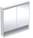 Geberit One Spiegelschrank 505823002 90 x 90 x 15cm, wei&szlig;/Aluminium