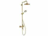 hansgrohe Axor Montreux Showerpipe 16572250 mit Thermostat, Kopfbrause, 240mm, 1jet,