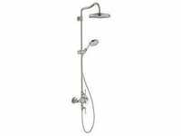 hansgrohe Axor Montreux Showerpipe 16572800 mit Thermostat, Kopfbrause, 240mm, 1jet,