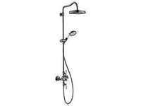 hansgrohe Axor Montreux Showerpipe 16572330 mit Thermostat, Kopfbrause, 240mm, 1jet,