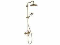 hansgrohe Axor Montreux Showerpipe 16572140 mit Thermostat, Kopfbrause, 240mm, 1jet,