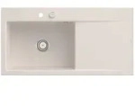 Villeroy und Boch Subway Style 60 Einbausp&uuml;le 336202KR Becken links, Ablaufgarnitur