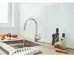 Grohe Feel K&uuml;chenarmatur 31486DC1 supersteel, hoher Auslauf, mit Dual-Sp&uuml;lbrause