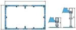 Villeroy und Boch Montagerahmen U91412400 Quaryl, f&uuml;r Duschwannen ab 100 x 100 cm