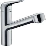 hansgrohe Focus M42 Sp&uuml;ltisch-Einhebelmischer 150 71865000 mit Ausziehauslauf,...
