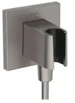 hansgrohe FixFit Porter E Schlauchanschlu&szlig; 26889340 f&uuml;r Handbrause, brushed black
