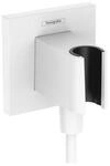 hansgrohe FixFit Porter E Schlauchanschlu&szlig; 26889700 f&uuml;r Handbrause, mattwei&szlig;