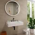 hansgrohe Tecturis S 3-Loch Waschtischarmatur 73330670 mit Push-Open-Ablaufgarnitur,