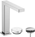 hansgrohe Tecturis E 2-Loch Waschtischarmatur 73053000 mit Ablaufgarnitur, CoolStart,