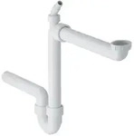 Geberit R&ouml;hrengeruchsverschluss 152819111 1 1/2" x 50 mm, Abgang horizontal, f&uuml;r