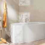 hansgrohe Tecturis S Wannenarmatur 73440700 bodenstehend, mattwei&szlig;