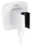 hansgrohe FixFit Porter Q Schlauchanschlu&szlig; 26887700 f&uuml;r Handbrause, mattwei&szlig;