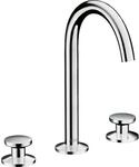 hansgrohe Axor One 3-Loch-Waschtisch-Armatur 48070000 Ausladung 140mm, mit Push-Open