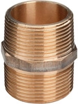 Viega Doppelnippel 266615 R 3/4, Rotguss, Mehrkant