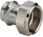 Viega Sanpress Inox Verschraubung 437923 42mmxG 2, Stahl nichtrostend, flachdichtend,