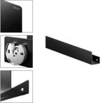 Keuco Duschablage 24953370200 610-800 mm, 120x90, schwarz matt