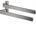 hansgrohe Axor Handtuchhalter 42821330 409mm, 2-armig, schwenkbar, polished black