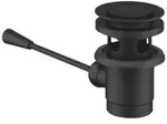 Dornbracht Ablaufgarnitur 10300970-33 1 1/4", L&auml;nge Kniehebel 185mm, schwarz matt
